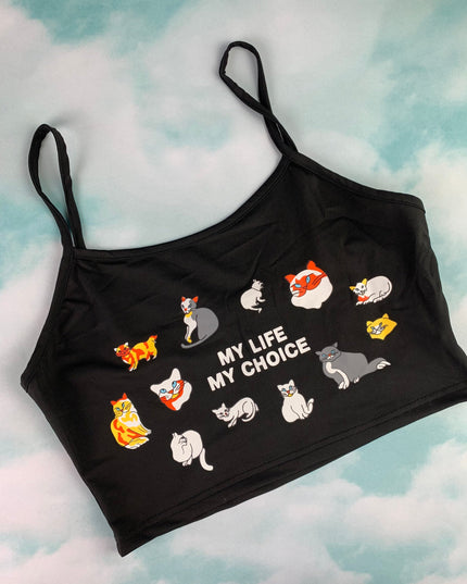 Life Decisions Crop Top