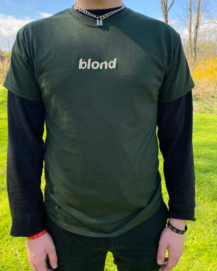 Blond Embroidered Tee