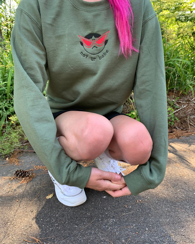Not Ur Babe Buttercup Crewneck