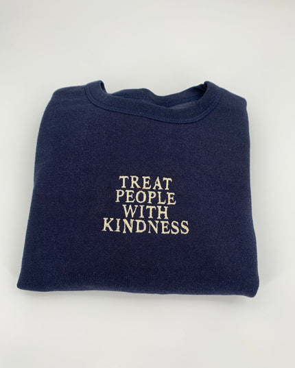 Treat People With Kindness Embroidered Crewneck