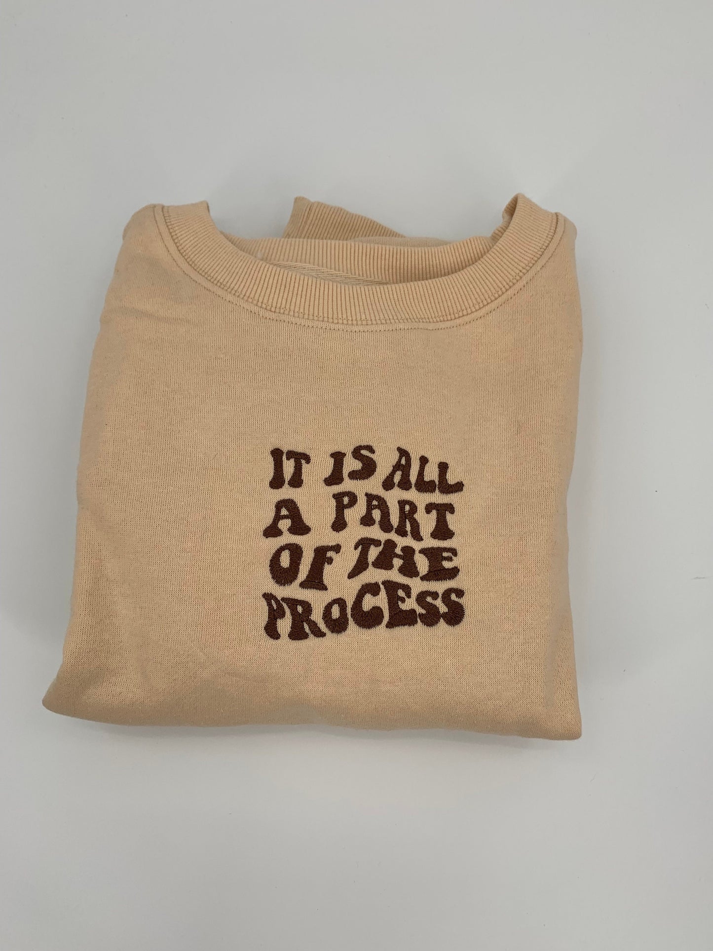 It's All Part of The Process Embroidered Crewneck