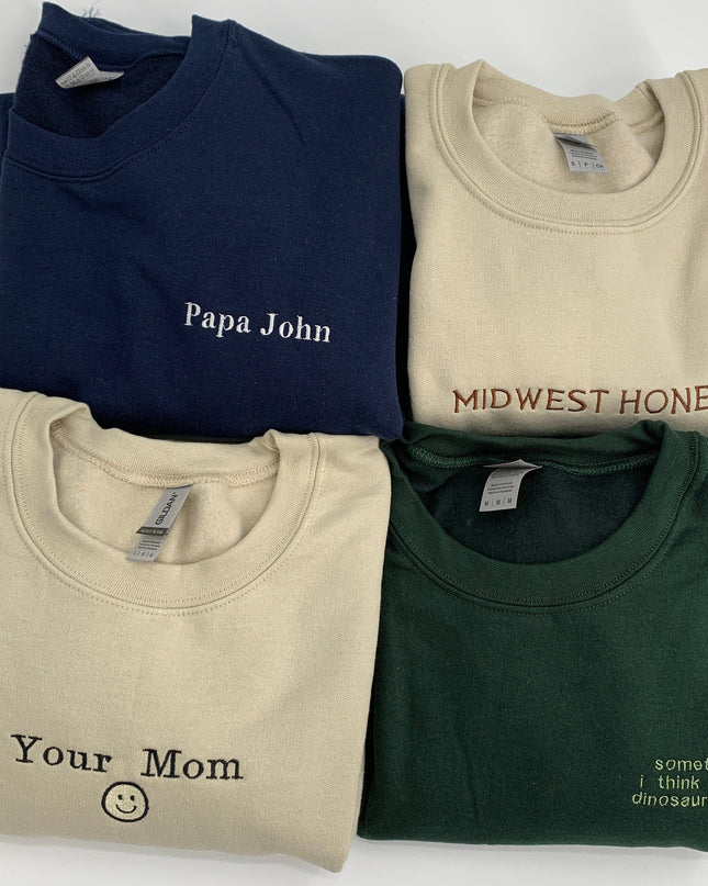 Custom Embroidered Crewneck