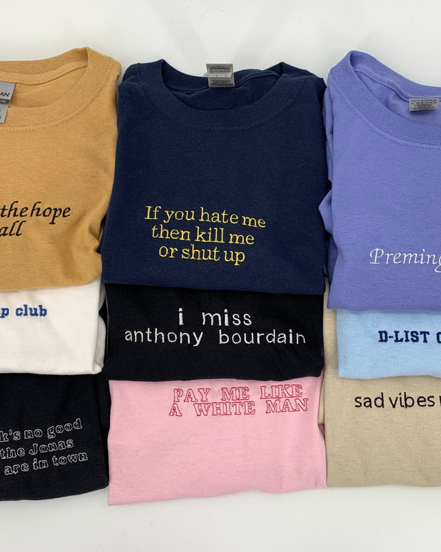 Custom Embroidered Tee