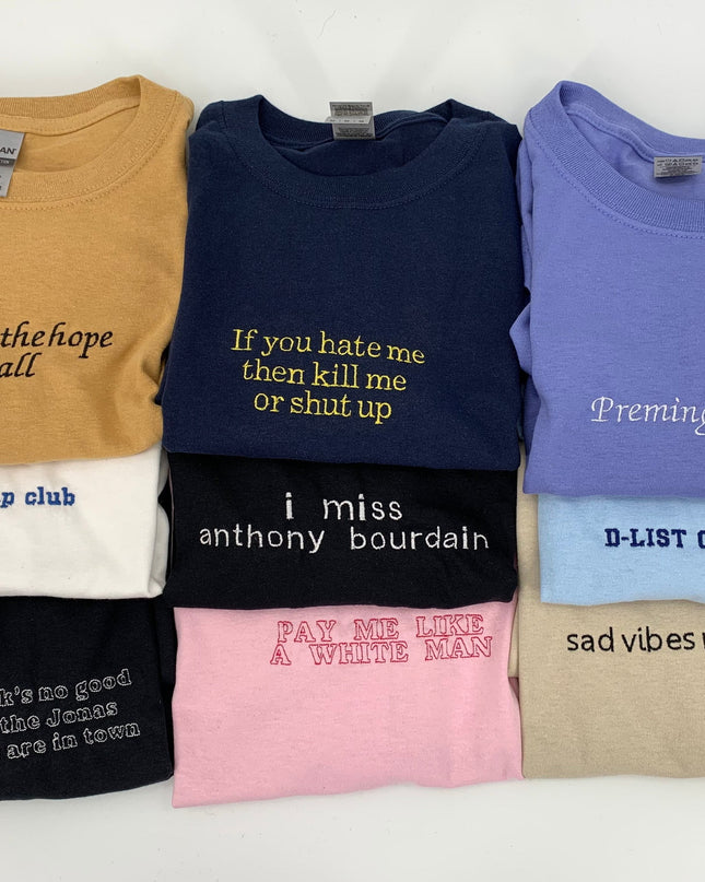 Custom Embroidered Unisex Tee