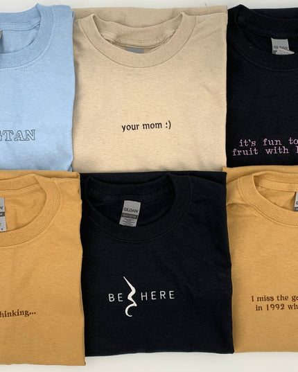 Custom Embroidered Tee