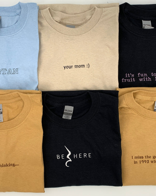 Custom Embroidered Tee