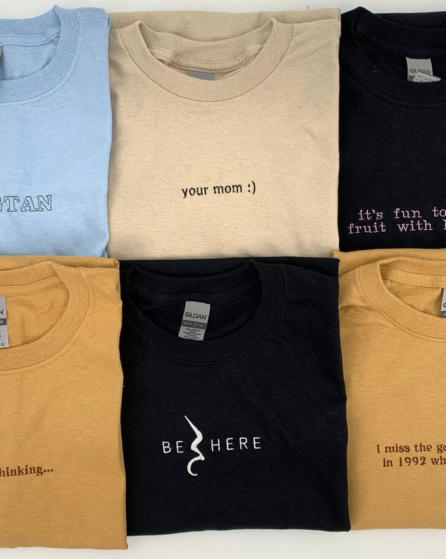 Custom Embroidered Unisex Tee