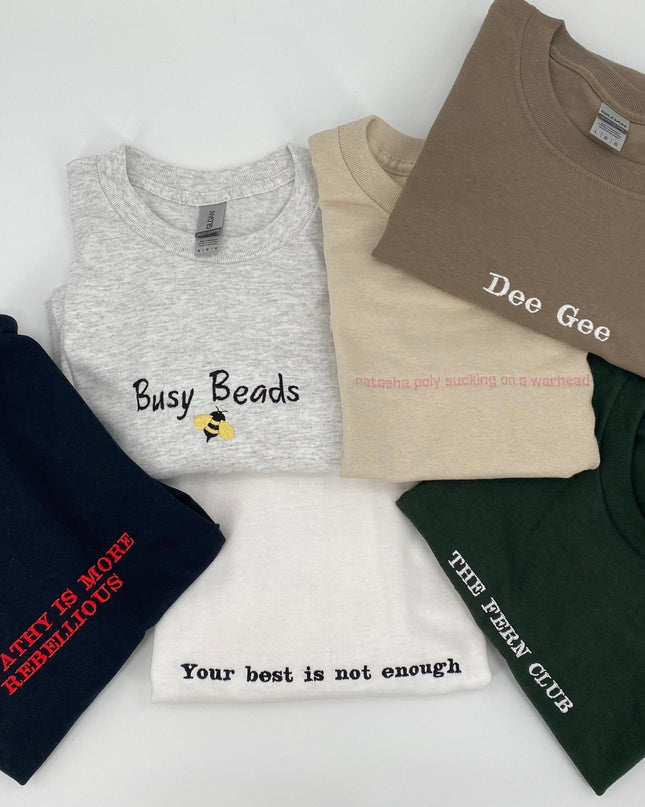 Custom Embroidered Tee