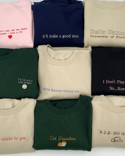 Custom Embroidered Sweatshirt