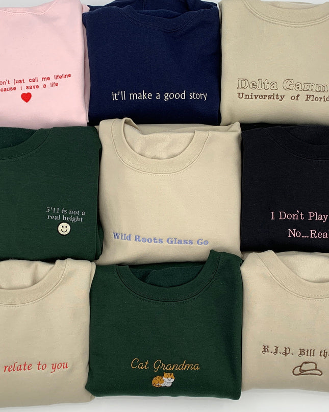 Custom Embroidered Sweatshirt