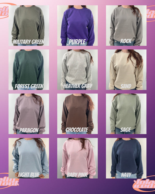 Custom Embroidered Initial Heart Sweatshirt