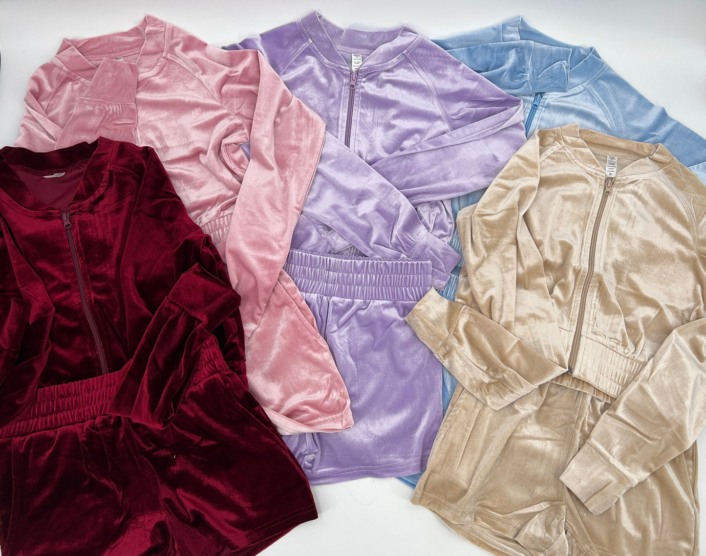 Custom Embroidered Velour Short Set