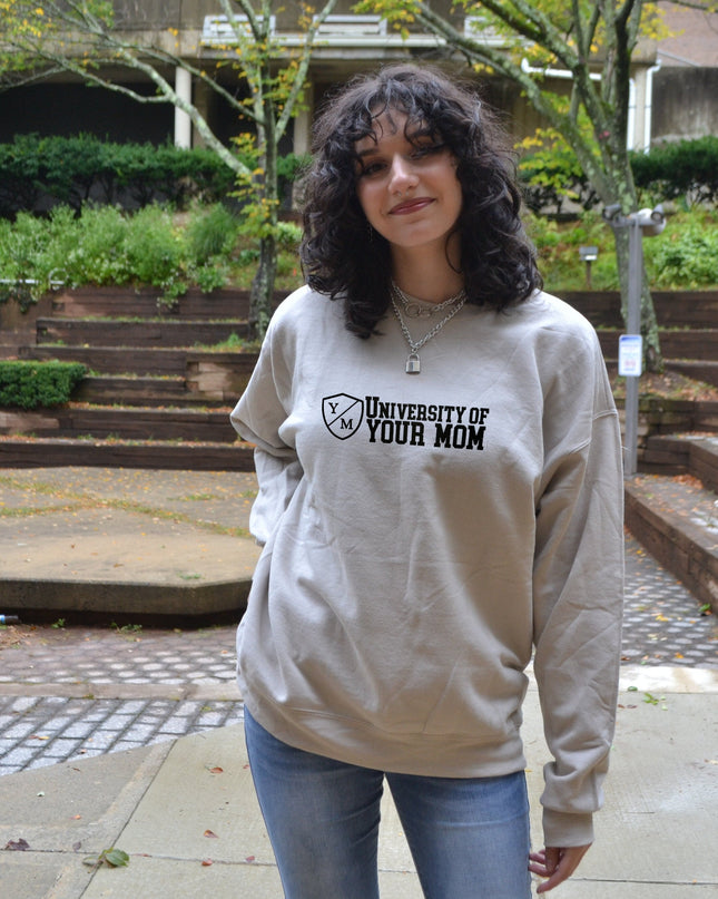 University of Your Mom Y/M Embroidered Crewneck