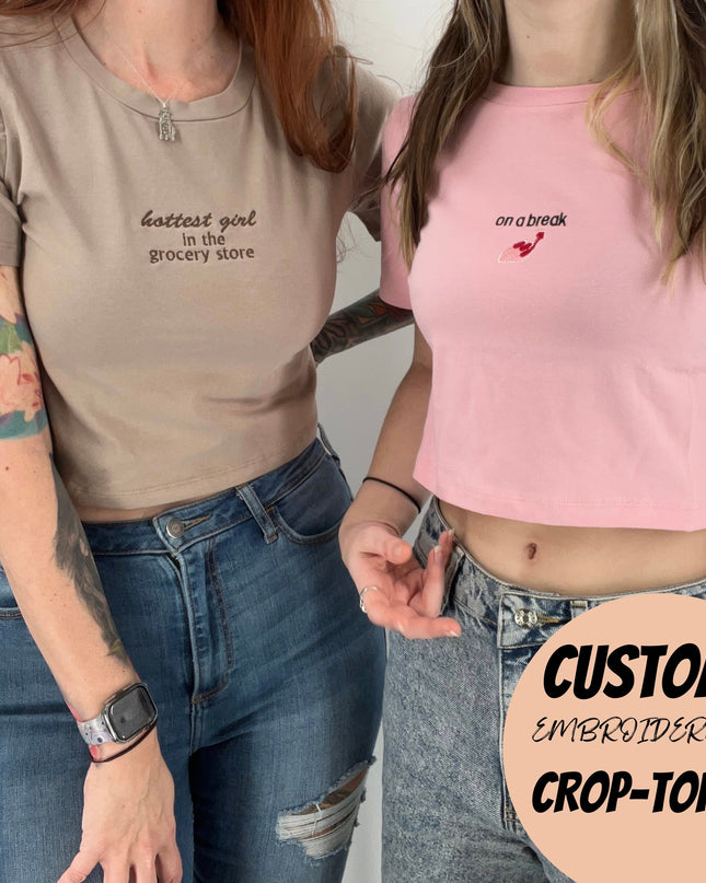 Custom Embroidered Baby Tee