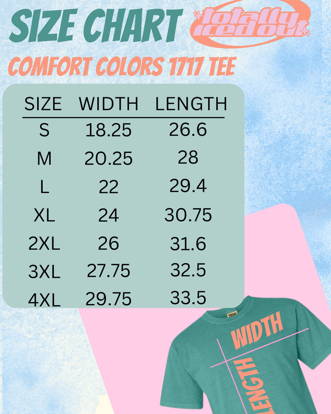 Custom Embroidered Unisex Comfort Colors Tee