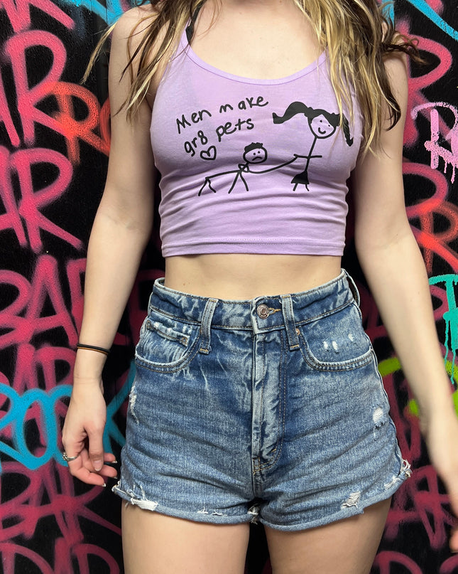 Men Make Great Pets Spaghetti Strap Tank