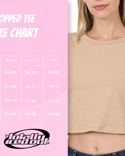 Chemically Calm Embroidered Crop Top