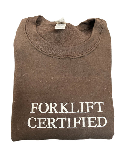 Forklift Certified Embroidered Unisex Shirt- Stacked