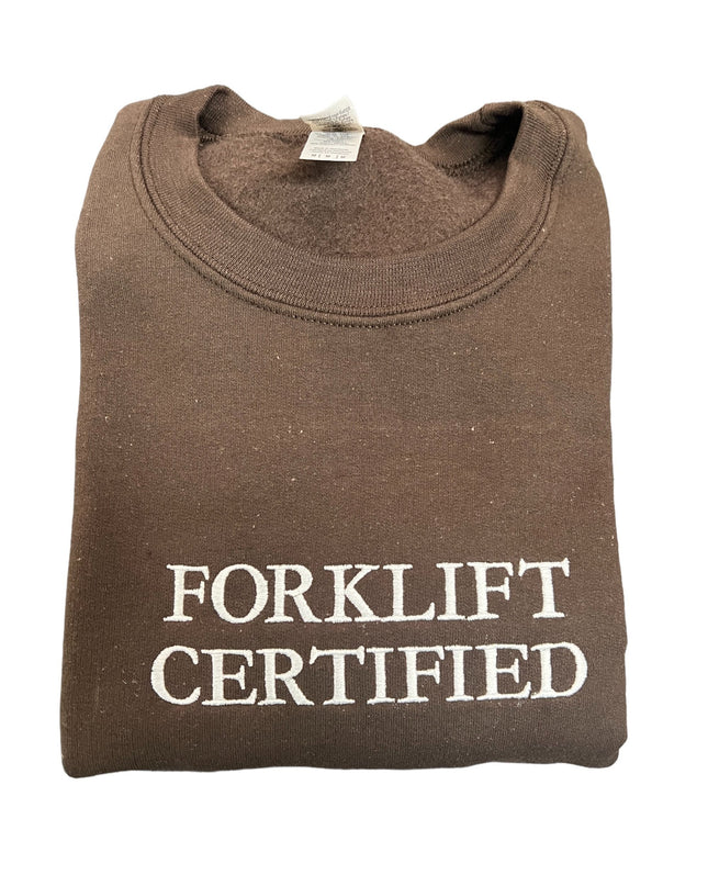 Forklift Certified Embroidered Unisex Shirt- Stacked