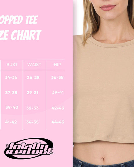 Let's Cuddle and Listen to Wham! Embroidered Crop Top