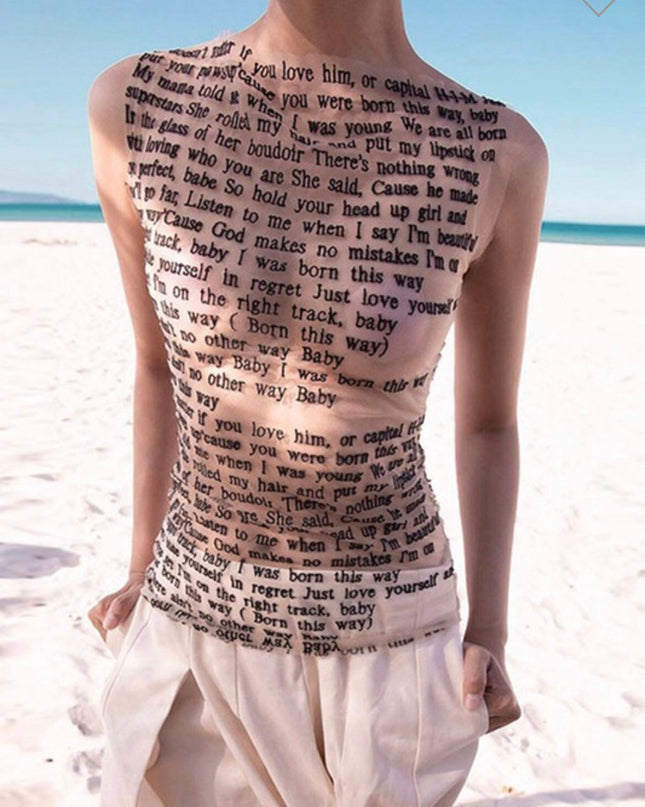 Born This Way Sheer Tank Top