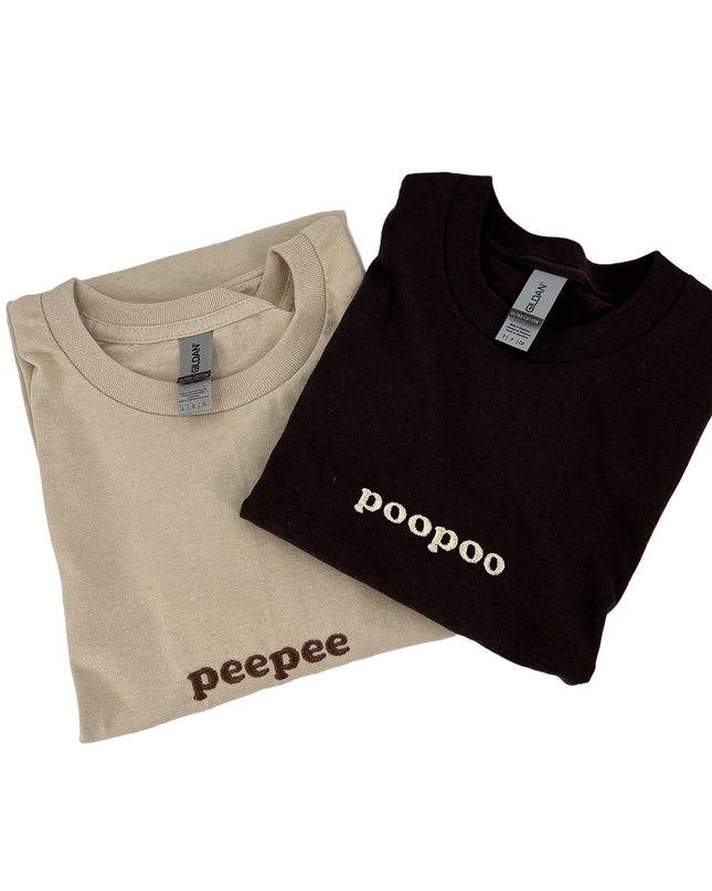 Peepee Poopoo Matching Tee Set