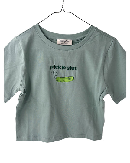 Pickle Slut Crop Top