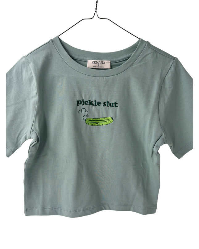 Pickle Slut Crop Top