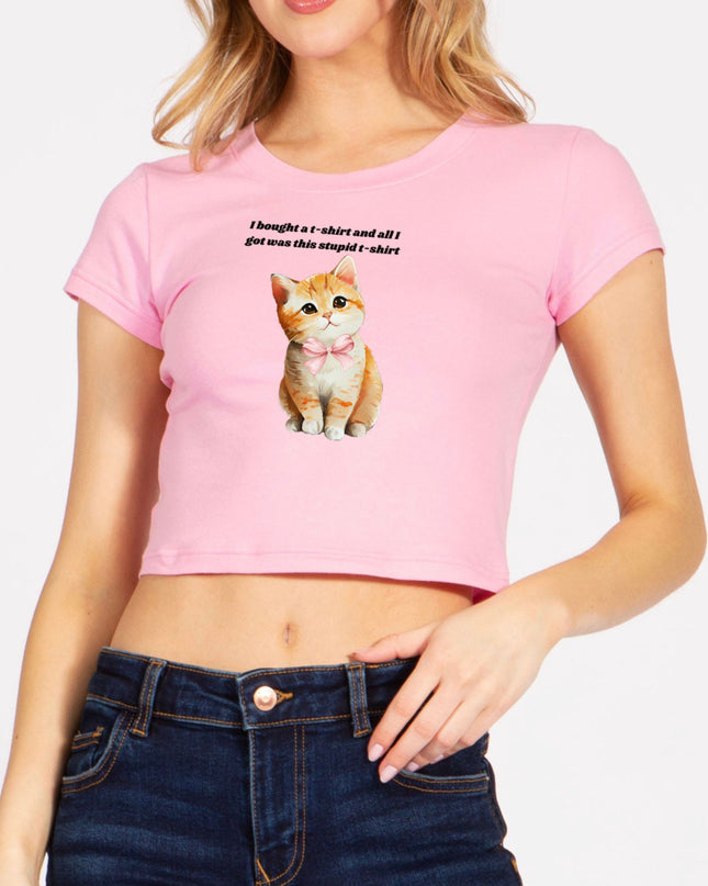 I Bought a T-Shirt and all I Got Was This Stupid T-Shirt Crop Top
