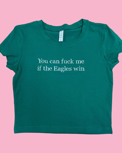 a t - shirt that says you can flick me if the eagles win